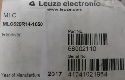 NEW LEUZE MLC520R14-1050 LIGHT CURTAIN SET 68002110 MLC500T14-1050 68000110