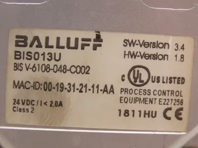 Used BALLUFF _UNKNOWN_ PLC Ethernet Equipment Indiana US | Arrow Industrial #1408118