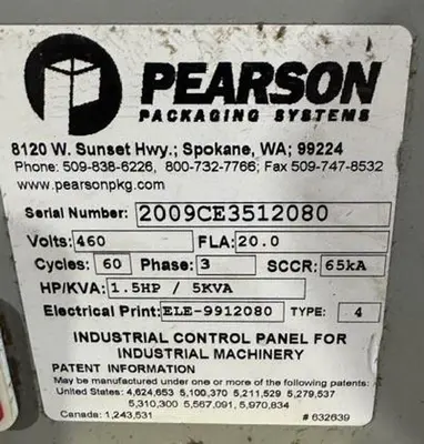 Used 2009 PEARSON PACKAGING SYSTEMS CE35 Case Erectors - Glue Bottom Seal Pennsylvania US | Ferguson Packaging Machinery #1571924