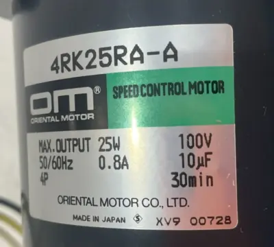 NEW ORIENTAL MOTOR 4RK25RA-A SPEED CONTROL MOTOR 50/60 HZ 4RK25RAA