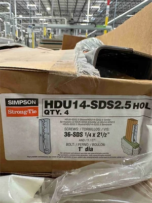 Used SIMPSON STRONG-TIE HDU14-SDS2.5HOL Construction Material & Supplies Florida US | MachineryMax #1437773