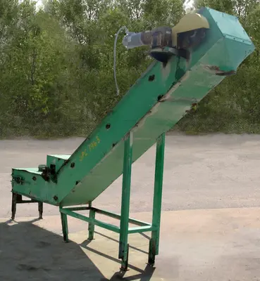 SPC7963  Conveyor inclined belt conveyor CS, 14"w x 15' long, 86-3/4" discharge height