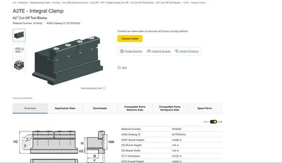 Used KENNAMETAL Parting Blade Holder Tool Holders | MachineStation #947918