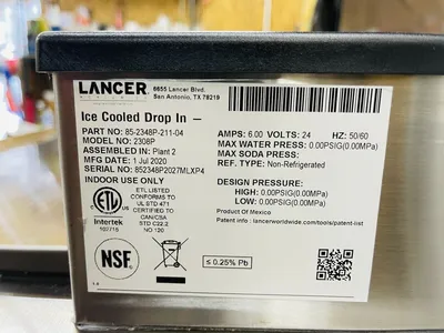 Lancer 2308P and McCann’s 16-1321 8 Valve SS Ice Cooled Beverage Dispenser Works