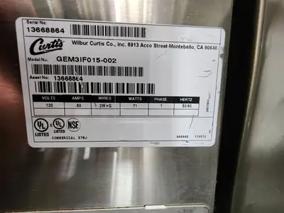 Used Curtis Used Curtis GEM5IFT015-002 Coffee Pods Warmer W/2 Server Decanters Coffee Equipment Illinois US | Falcon Restaurant Supply #1376732