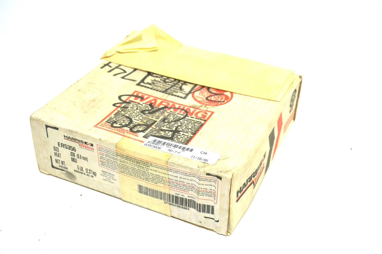 NEW HARRIS WELCO ER5356 WELDING WIRE SIZE .030 5#