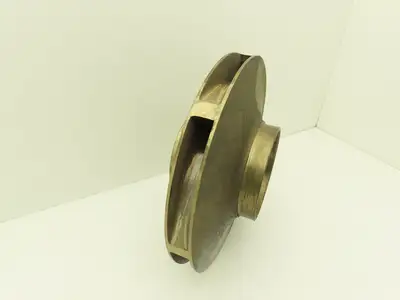 Weinman 3369 1 B12 Centrifugal Pump Impeller Bronze 1-5/8"Bore 12.75"OD