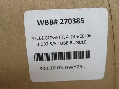 New | in-Stock BELL & GOSSETT 270385 4-246-08-06 Heat Exchangers Texas US | Aucto #1307317