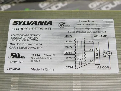 USED SYLVANIA LU400/SUPER5-KIT
