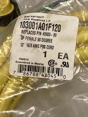 Used BRAD HARRISON 103001A01F120 Miscellaneous Equipment (Electrical & Power) | Surplus Asset Holdings #1196209