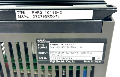 USED FUJI ELECTRIC FVRO. 1C11S-2