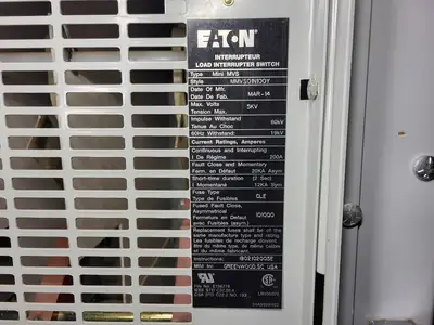New | in-Stock 2014 EATON MMVS01N100Y Switchgears British Columbia CA | Lenmark #239504