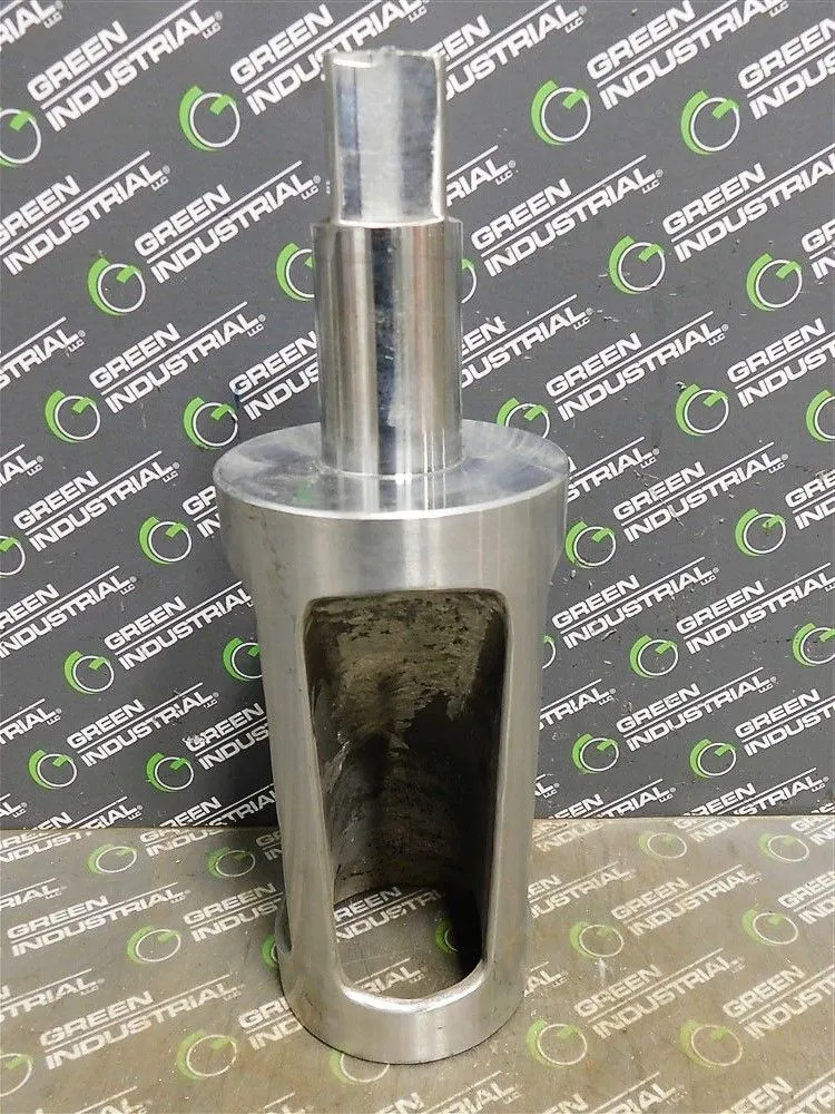 Unbranded Stainless Steel Plug Valve Plug 14" L 4.3" Plug Dia. Used