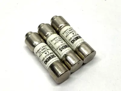 USED SIEMENS SENTRON TIME DELAY FUSE CLASS CC 600V 1A LOT OF 3