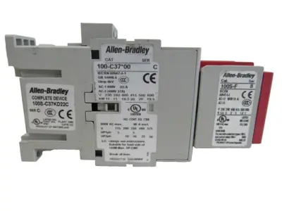 ALLEN BRADLEY 100S-C37KD22C SAFETY CONTACTOR 100SC37KD22C NEW, SURPLUS