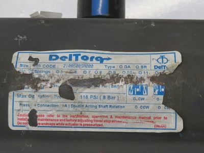 Used DELTORQ _UNKNOWN_ Valves/Fittings | OCO Industrial #1742552