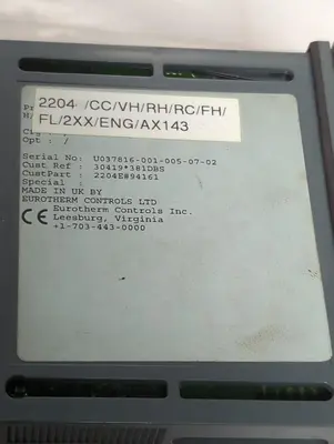 Used BARBER COLEMAN 2204/CC/VH/RH/RC/FH/FL/2XX/ENG/AX143 Industrial Controls Ohio US | Surplus Asset Holdings #1399673