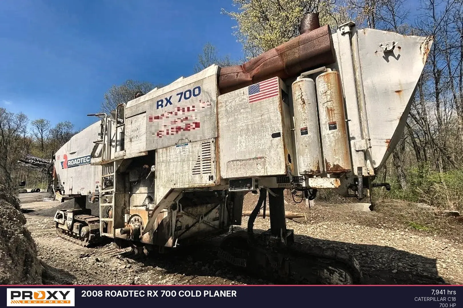 Used 2008 ROADTEC RX 700 COLD PLANER Cold Planers New Jersey US | Proxy Equipment #1384903
