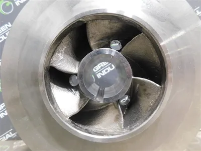 Unbranded Impeller 8" OD 6 Vanes 3.185" W 1.363" Bore 0.232" Keyway Width New