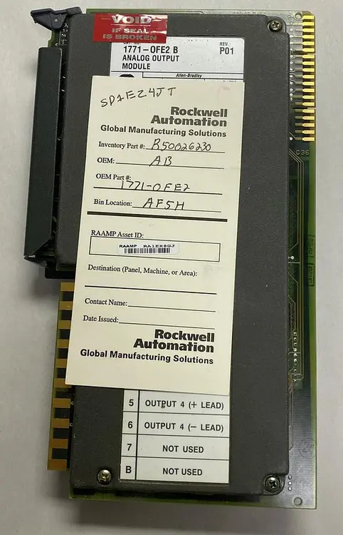 Used ALLEN-BRADLEY 1771-OFE2 Input / Output Modules | Surplus Asset Holdings #1206045