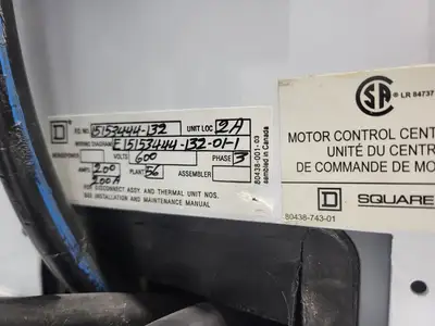 USED SQUARE D MODEL 6