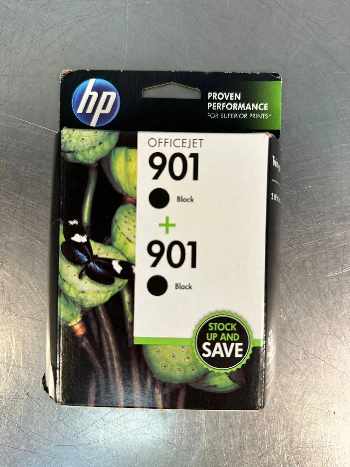 Hp 901 Black Printer Ink Cartridge Twin Pack Genuine NEW CZ075FN (5.4.1)