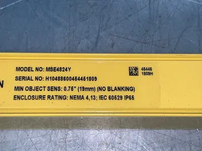Used BANNER ENGINEERING MSE4824Y Light Curtains & Grids Ohio US | HGR 24 #1572282