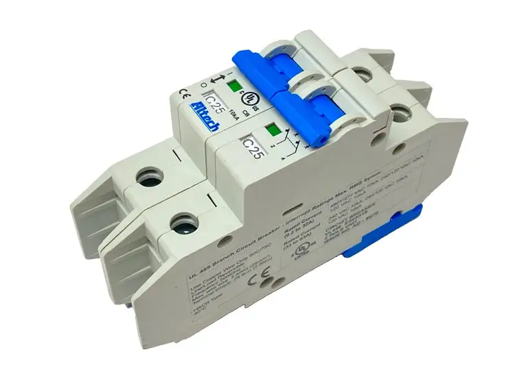 New | in-Stock Altech Corp Miniature Circuit Breaker 2-Pole 25A 480Y/277VAC Circuit Breakers Michigan US | Maverick Industrial Sales #1389185