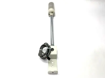 USED PATLITE WHITE LED STACK LIGHT TOWER 50MM DIAMETER W/ 9" POLE