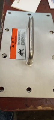 STAINLESS STEEL  ACCESSS DOOR ,10 HOLE 11" CURVE DOOR