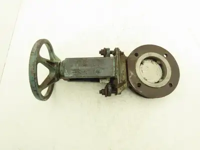 DeZurik 827 Flanged 3" Knife Gate Valve 316 SS Rising Stem Metal Seat