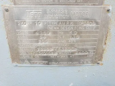USED TECO SERIAL: FWD601622
