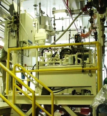 Sanborn 26" X 12" perforate basket centrifuge, 316SS.
