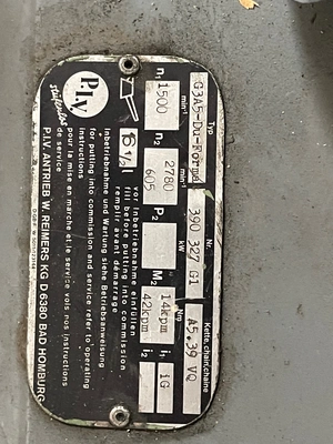 USED P.I.V. G3A5-DU-Format