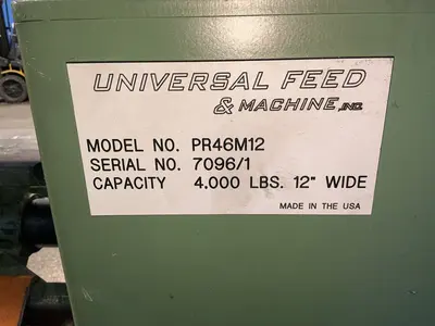 Used 2022 UNIVERSAL FEED & MACHINE PR46M12 Uncoilers Ohio US | HGR 24 #1539768