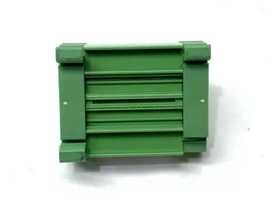 USED PHOENIX CONTACT TERMINATION BOARD 2962557 BROKEN DIN LATCH