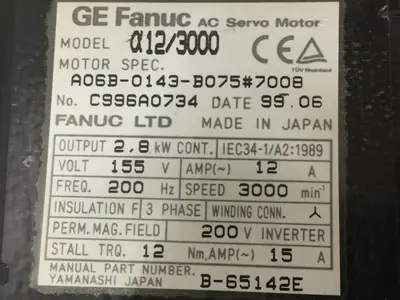 USED GE FANUC A06B-0143-B075