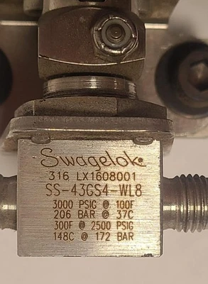 MAC M603 275B-110EA Pneumatic Solenoid Valve Automation Swagelok 90° 131SR