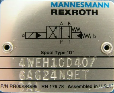 NEW REXROTH 4WE6D52/AG24N9DAL VALVE 4WEH10D40/6AG24N9ETDAL