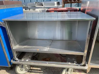 Used Falcon Restaurant Supply Used Stainless Steel Utility Cart - SS52 Restaurant Equipment (Miscellaneous) Illinois US | Falcon Restaurant Supply #1376081