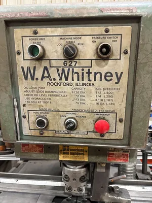 W.A. WHITNEY 627 Single Station Punches | Global Machine Brokers, LLC (7)
