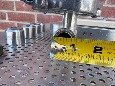 USED MILLIPORE PELLICON STAINLESS STEEL TFF CASSETTE HOLDER W/ GAUGE