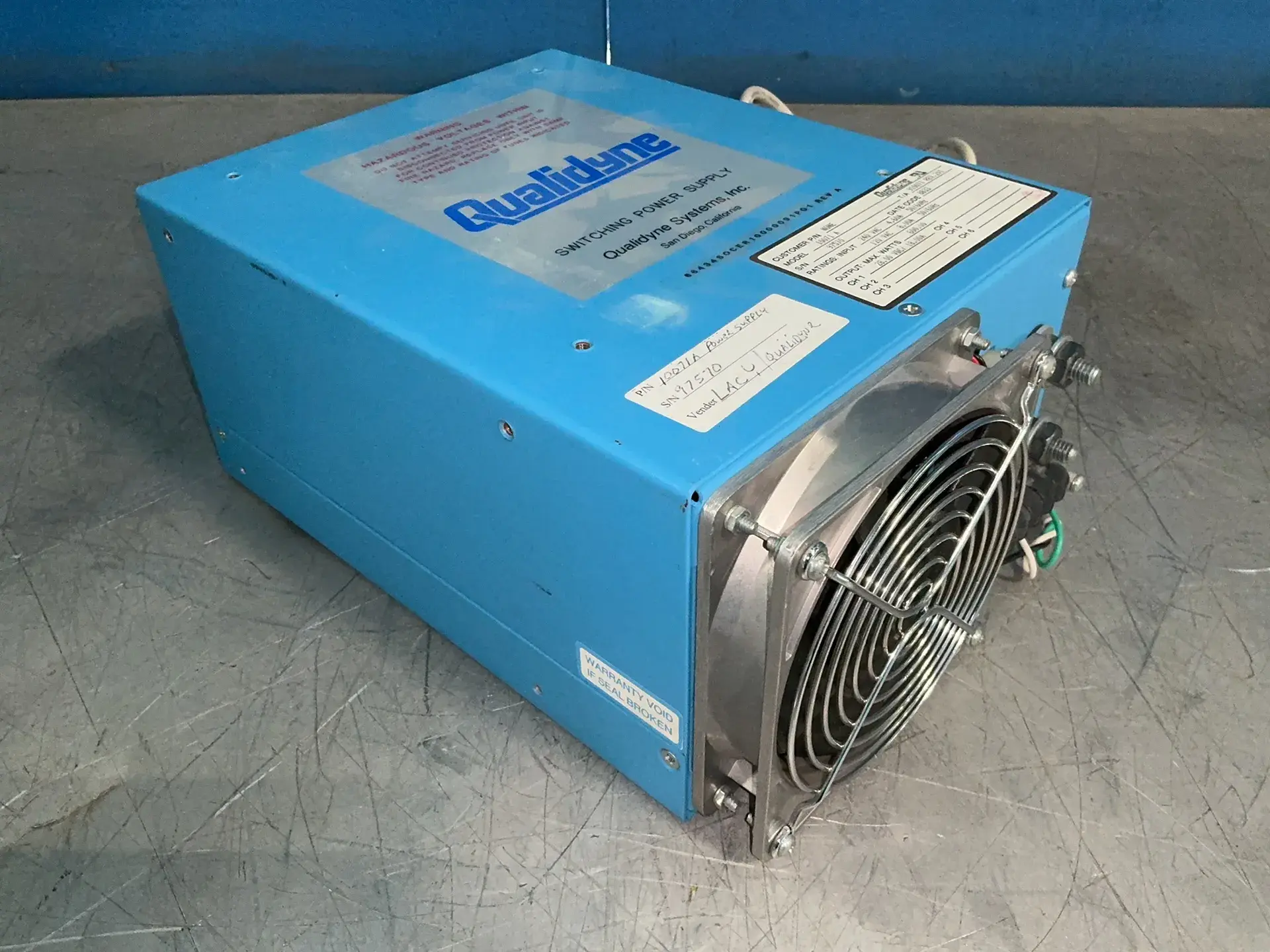 Used QUALIDYNE SYSTEMS INC. 10071 A AC/DC Power Supplies Ohio US | HGR 24 #1572334