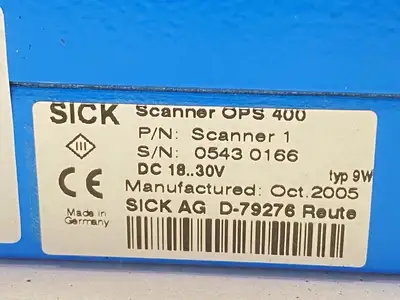 Used Sick Scanner OPS 400 For OPS 400-00 Inspection Scanners Michigan US | Maverick Industrial Sales #1400767