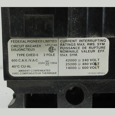 FPE CHED 60 Amp Breaker