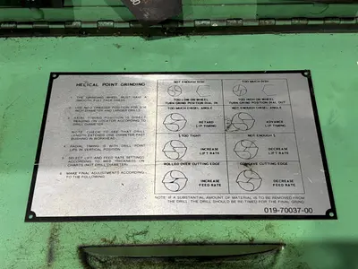 1.5" GIDDINGS & LEWIS WINSLOMATIC MODEL HR DRILL POINT GRINDER & TOOL SHARPENER: STOCK #22072