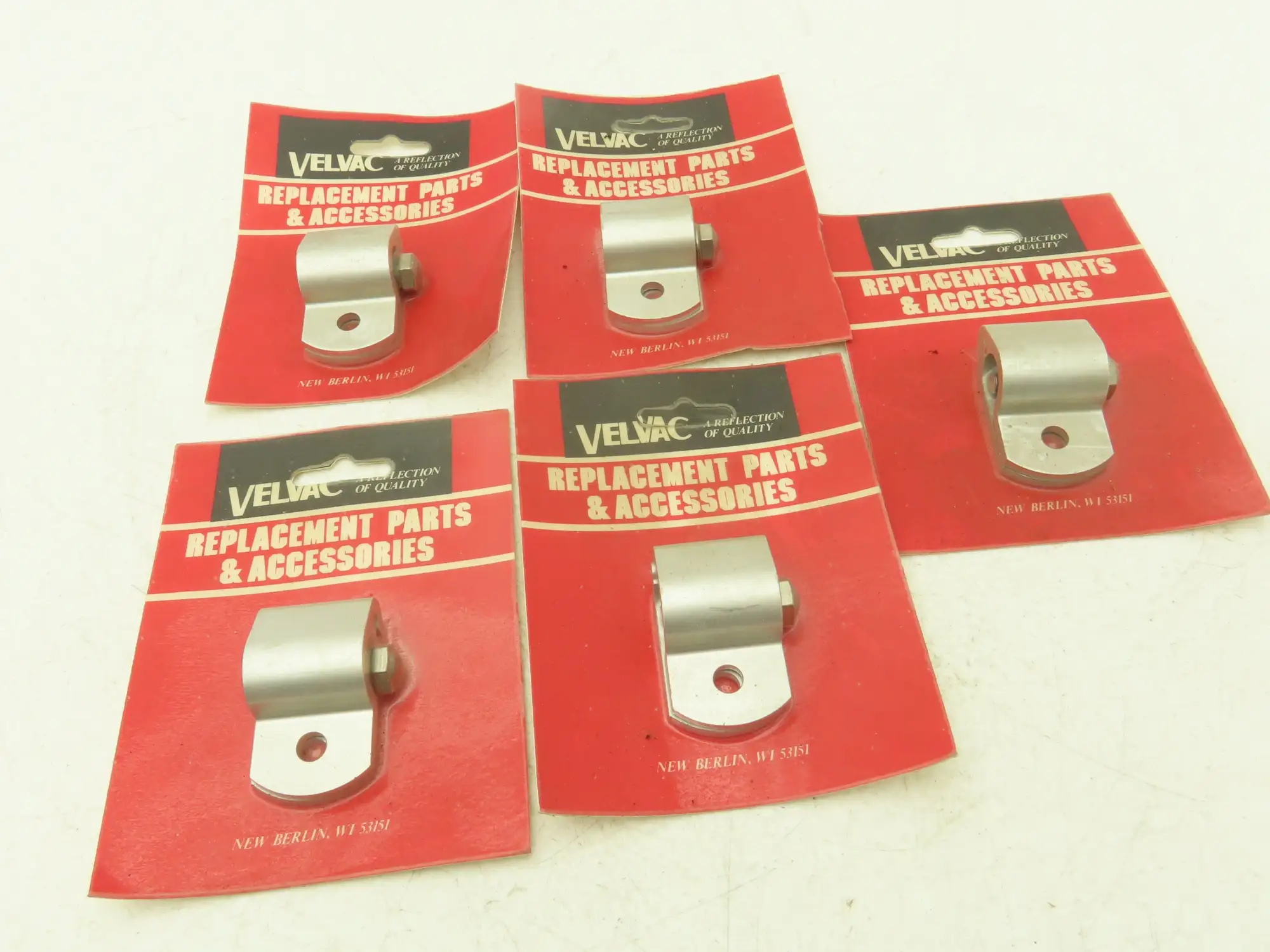 Velvac 704069 Clamp Kit 5/8" Round 5/16" Mounting Hole Aluminum Lot of 5