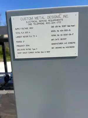 USED 2017 CUSTOM METAL DESIGNS ADA-1000-DL