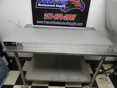 Used Hatco Used Hatco GRAL-48D6 48" Standard Watts Infrared Lighted Strip Warmer - Double Rod 240V Heat Lamps (Food) Illinois US | Falcon Restaurant Supply #1376471