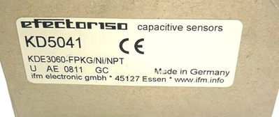 Used IFM EFECTOR KDE3060-FPKG/NI/NPT Proximity Sensors Kentucky US | Industrial Parts R Us Inc. #357160